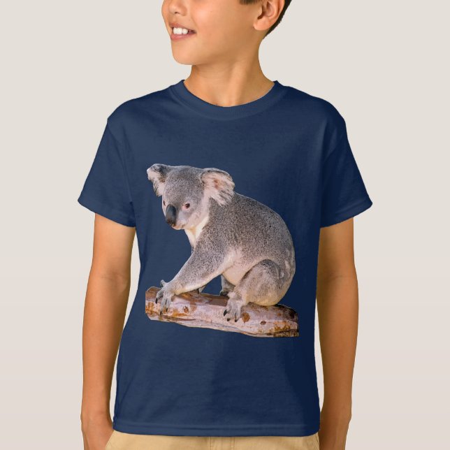 Koala scherzt dunklen T - Shirt (Vorderseite)