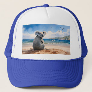 Koala sieht den Ozean Truckerkappe