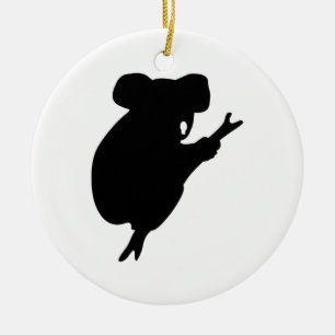 Koala Silhouette Keramikornament