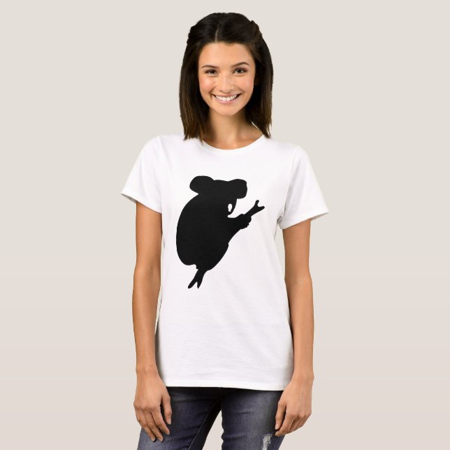 Koala Silhouette T-Shirt (Vorne ganz)