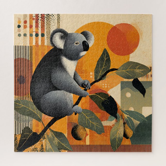 Koala sitzt in einem Baum Puzzle (Vertikal)