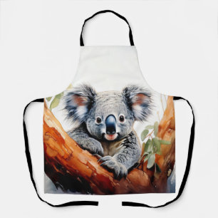 Koala sitzt in einem Eukalyptusbaum Schürze