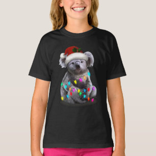 Koala sitzt mit Weihnachten Weihnachten Weihnachte T-Shirt