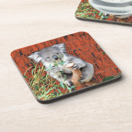 Koala Snack Time Hard Plastic Untersetzer