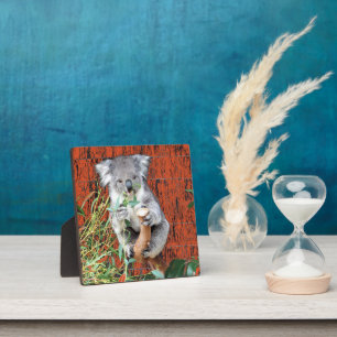 Koala Snack Time Table Top Plaque Fotoplatte