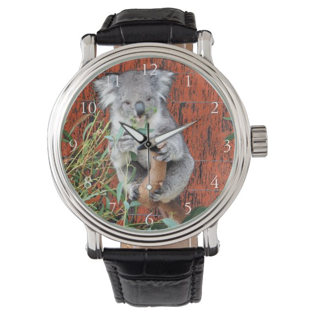 Koala Snack Time Watch Armbanduhr (Vorderseite)
