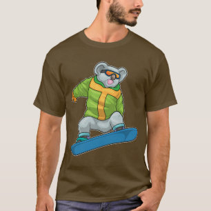 Koala Snowboarder Snowboard T-Shirt