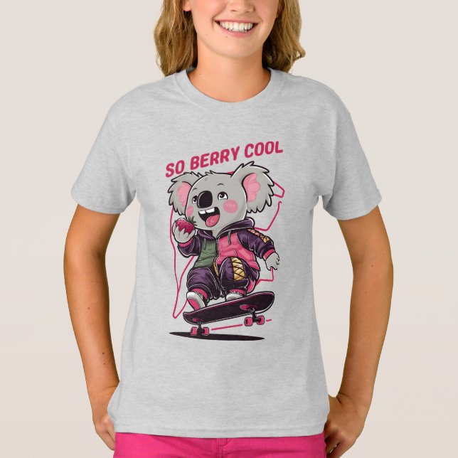 koala So Berry Cool Retro Strawberry T-Shirt (Vorderseite)
