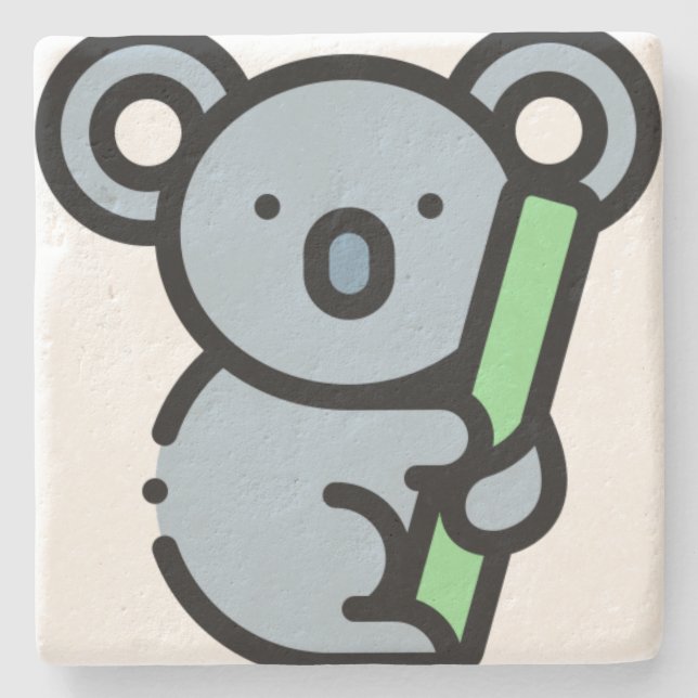 Koala Steinuntersetzer (Vorderseite)