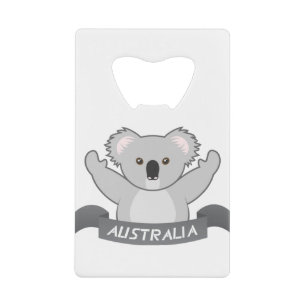 Koala Support Australia Wildlife Australia Strong Geldbeutel Flaschenöffner