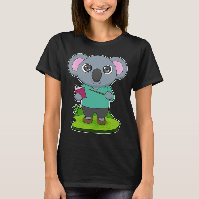 Koala Teacher Pointer T-Shirt (Vorderseite)
