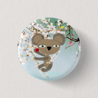 Koala Tender kleiner niedlicher Bärenvogel-Button Button