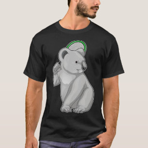 Koala Tennis Tennisschläger T-Shirt