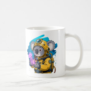 Koala Tiefseetaucher Süßer Cartoon-Entdecker Kaffeetasse