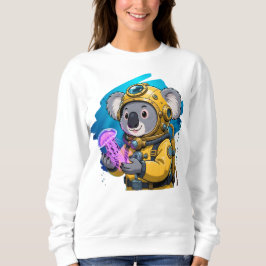 Koala Tiefseetaucher Süßer Cartoon-Entdecker Sweatshirt
