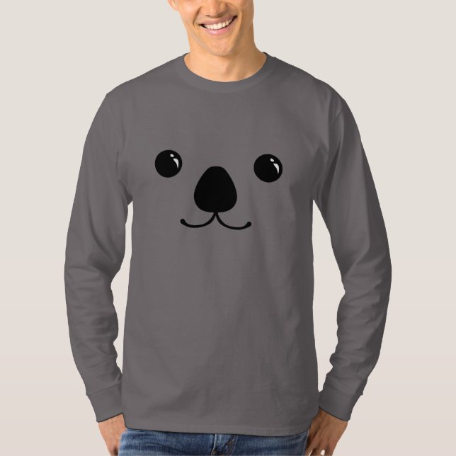 Koala-Tier-Gesichts-Entwurf T-Shirt (Vorderseite)