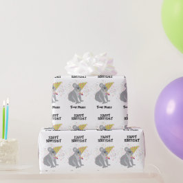 Koala - Tiere mit einem Party Jungen Mädchen Name Geschenkpapier