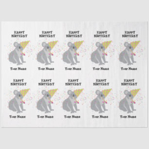 Koala - Tiere mit einem Party Jungen Mädchen Name Seidenpapier