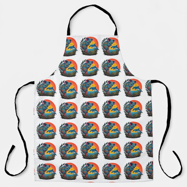 Koala und Dolphin Schürze (Vorderseite)