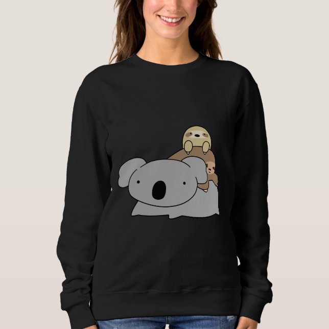 Koala und Sloths Sweatshirt (Vorderseite)