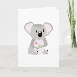 Koala Valentine Feiertagskarte
