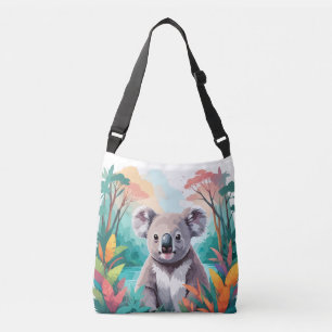 Koala Vector Art Animal in the Majestic Nature Tragetaschen Mit Langen Trägern