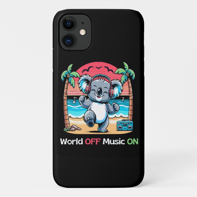 Koala vibbt am Strand Case-Mate iPhone Hülle (Rückseite)