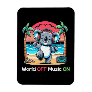 Koala vibbt am Strand Magnet