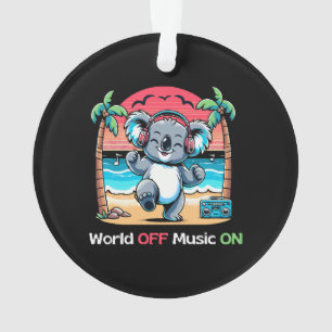 Koala vibt am Strand Ornament