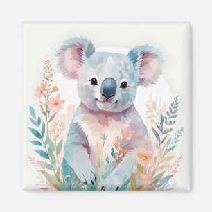 Koala Vintage Tier Natur Umwelt Wald Kunst Magnet