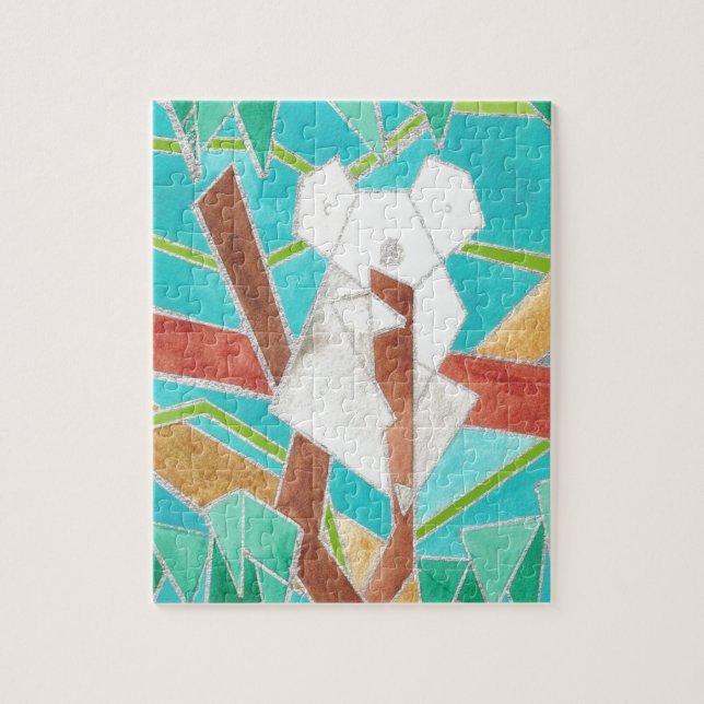 Koala-Wasserfarbenkunst Puzzle (Vertikal)