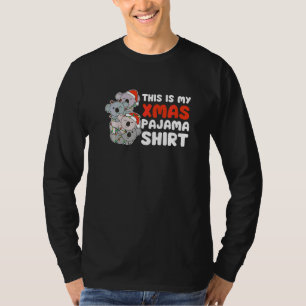 Koala Weihnachten Dies ist mein Xmas Pyjama T-Shirt