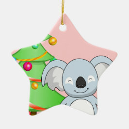 Koala-Weihnachten Keramikornament