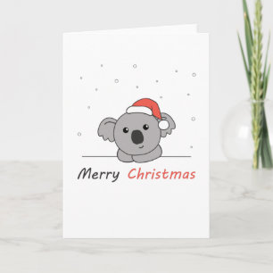 Koala Weihnachten Schnee Winter Tiere Koalas Karte