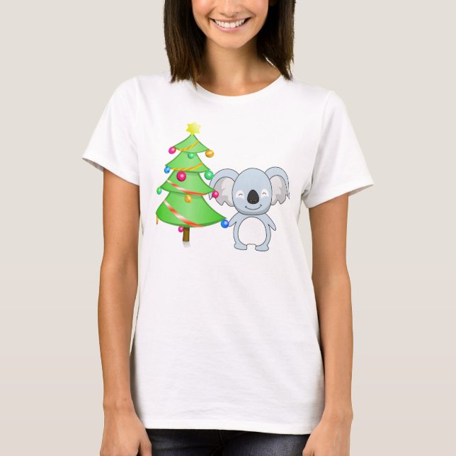 Koala-Weihnachten T-Shirt (Vorderseite)