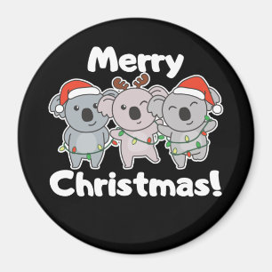 Koala Weihnachten Tiere Koalas Frohe Weihnachten M Magnet