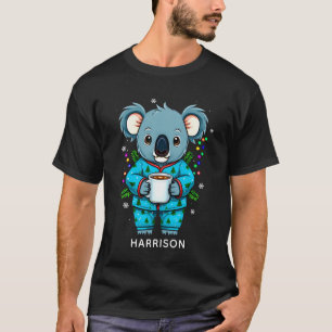 Koala-Weihnachts-Pyjama-Heiße-Schokolade-Personali T-Shirt