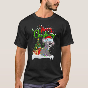 Koala-Weihnachtsdekorationen Weihnachtsmann Koala T-Shirt