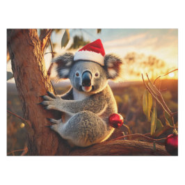Koala-Weihnachtsmannmütze in Gumtree Tischdecke