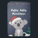 Koala Weihnachtsschnee Wintertiere Koalas Bath Ma Badematte<br><div class="desc">Der Koala für Weihnachten mit Feenlicht. Hübsche Tiere mit Geschenken und Schnee für den Urlaub. Auch lustig für Weihnachten im Juli. Koalas sind niedliche Tiere und perfekt zu Weihnachten.</div>