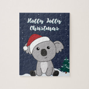 Koala Weihnachtsschnee Wintertiere Koalas Jigsaw Puzzle