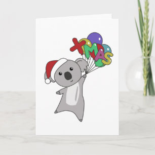 Koala Weihnachtsschnee Wintertiere Koalas Karte