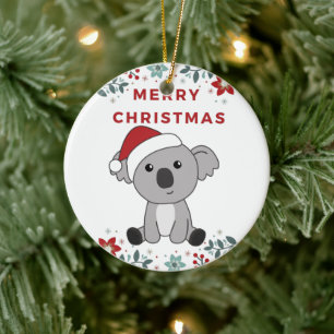 Koala Weihnachtsschnee Wintertiere Koalas Keramik Ornament