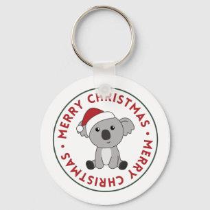 Koala Weihnachtsschnee Wintertiere Koalas Keychai Schlüsselanhänger