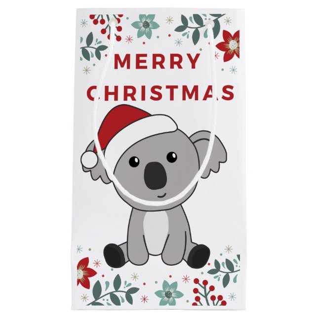 Koala Weihnachtsschnee Wintertiere Koalas Kleine G Kleine Geschenktüte (Vorderseite)