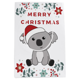 Koala Weihnachtsschnee Wintertiere Koalas Mittel Mittlere Geschenktüte
