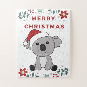 Koala Weihnachtsschnee Wintertiere Koalas Puzzle
