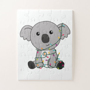 Koala Weihnachtsschnee Wintertiere Koalas Puzzle