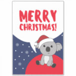 Koala Weihnachtsschnee Wintertiere Koalas Sticker<br><div class="desc">Der Koala für Weihnachten mit Feenlicht. Hübsche Tiere mit Geschenken und Schnee für den Urlaub. Auch lustig für Weihnachten im Juli. Koalas sind niedliche Tiere und perfekt zu Weihnachten.</div>