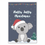 Koala Weihnachtsschnee Wintertiere Koalas Sticker<br><div class="desc">Der Koala für Weihnachten mit Feenlicht. Hübsche Tiere mit Geschenken und Schnee für den Urlaub. Auch lustig für Weihnachten im Juli. Koalas sind niedliche Tiere und perfekt zu Weihnachten.</div>